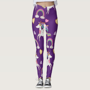 Pattern Funny Unicorn Magic Horse Cute   Leggings