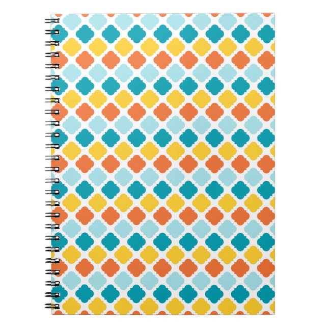  Pattern Geometric Vintage Stylish Modern    Notebook (Front)