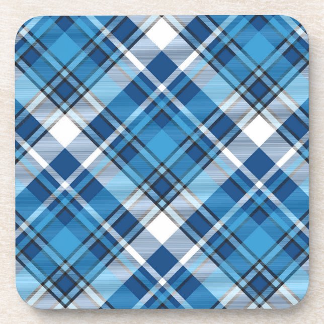 Pattern Geometric Vintage Trendy Blue        Coaster (Front)