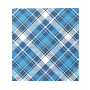Pattern Geometric Vintage Trendy Blue Notepad