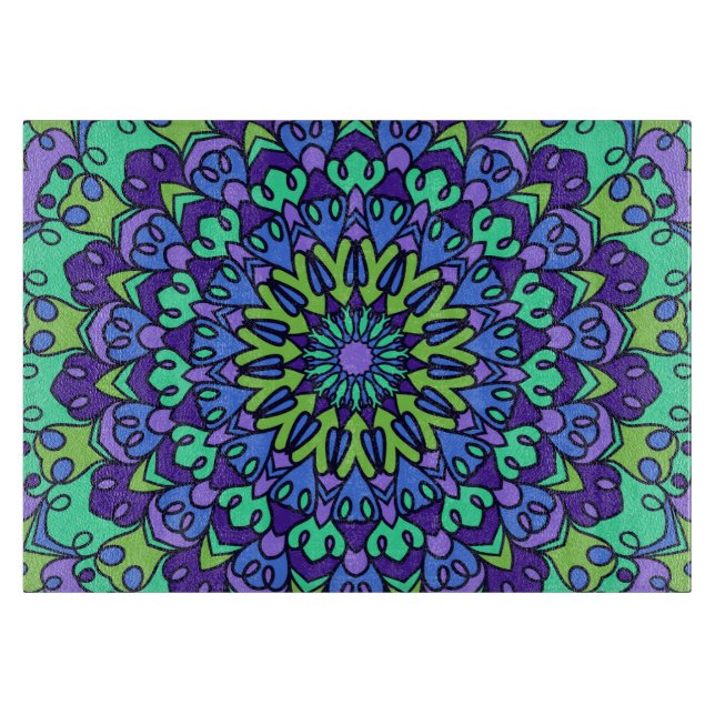 Pattern Geometric Vintage Trendy Cute   Cutting Board (Front)