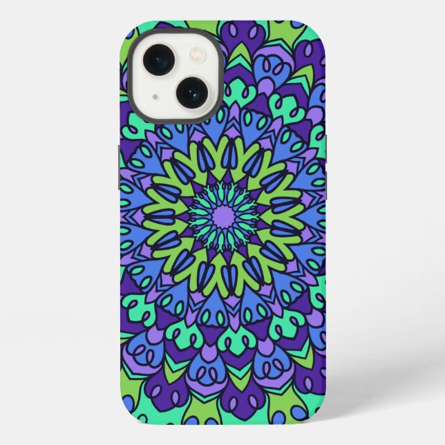 Pattern Geometric Vintage Trendy Cute  iPhone Case (Back)
