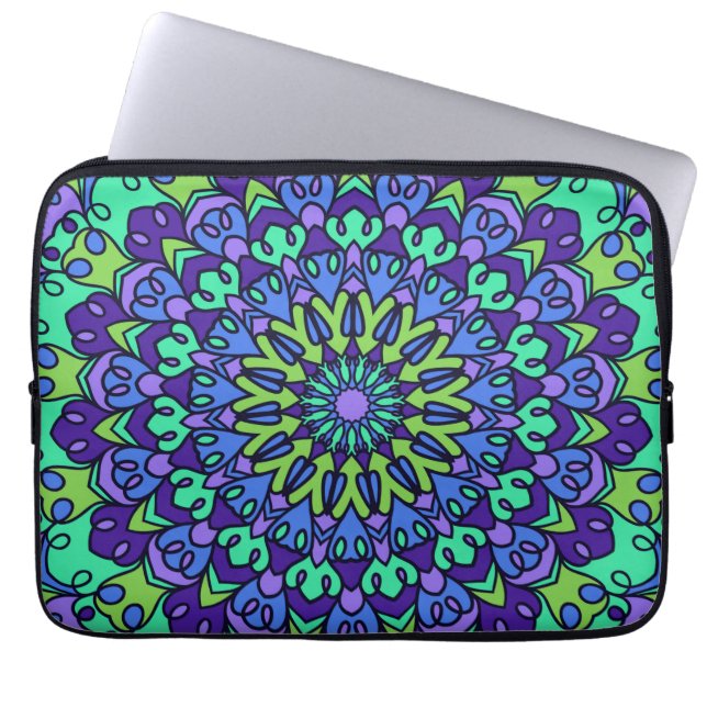 Pattern Geometric Vintage Trendy Cute        Laptop Sleeve (Front)