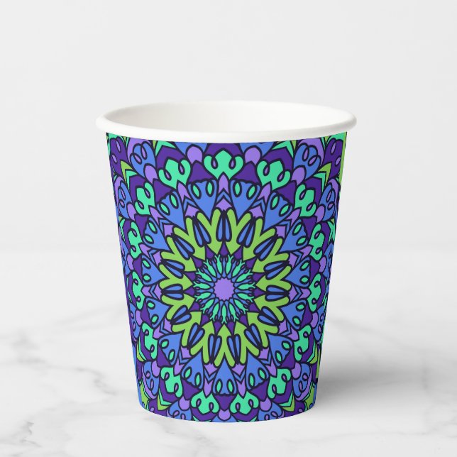 Pattern Geometric Vintage Trendy Cute          Paper Cups (Front)