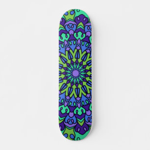 Pattern Geometric Vintage Trendy Cute Skateboard