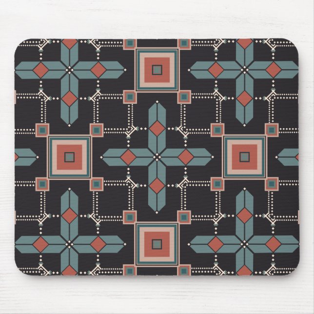 Pattern Geometric Vintage Trendy  Mouse Mat (Front)