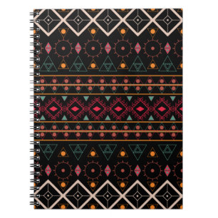 Pattern Geometric Vintage Trendy Stylish Colourful Notebook