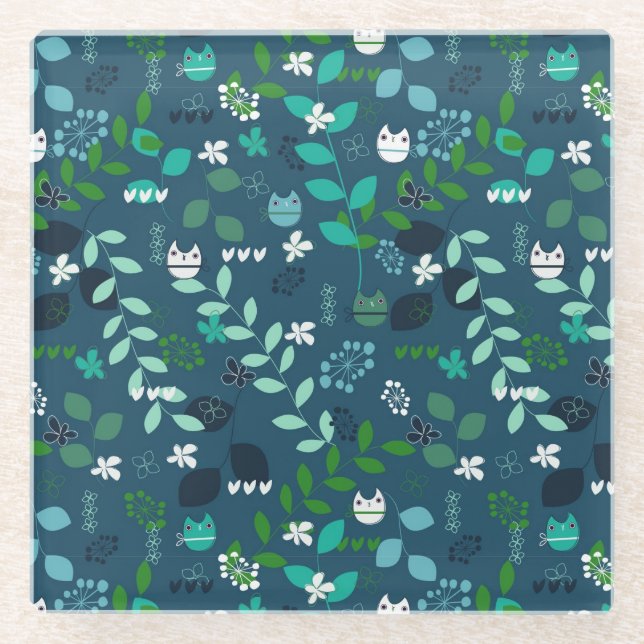 pattern glass coaster (Front)