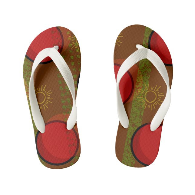 Pattern Graphic Kid's Flip Flops (Footbed)