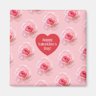 Pattern Happy Valentine`s Day 2023 Background Magnet