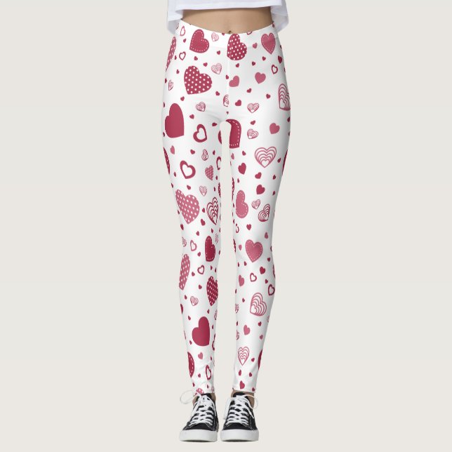 Pattern heart leggings (Front)