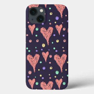 Pattern Hearts Colourful Girly Modern Cute     iPhone 13 Case