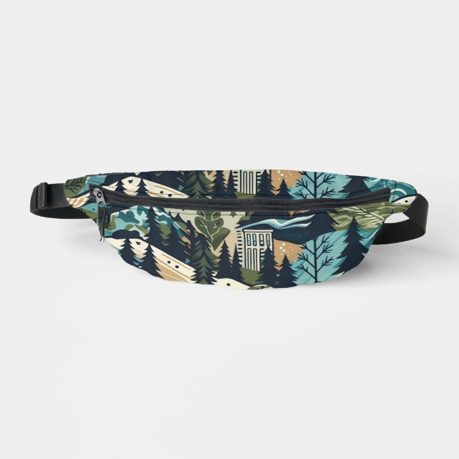 pattern illustration bum bags (Front)