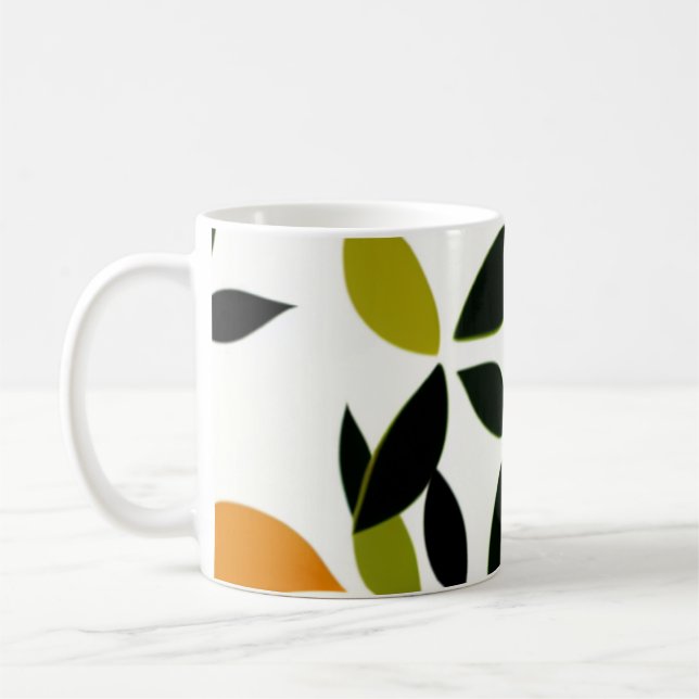 pattern image coffee mug (Left)