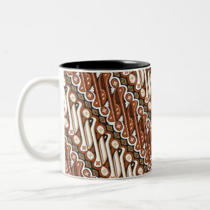 Pattern Indonesian batik Two-Tone Coffee Mug