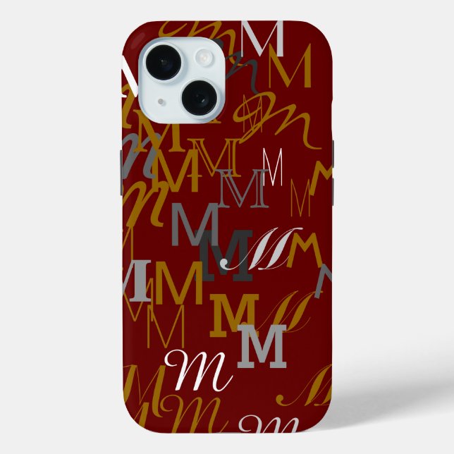 pattern initial name Case-Mate iPhone case (Back)