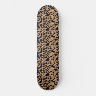 Pattern Leaf and flower Trinket Tray Skateboard