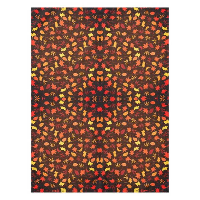 Pattern Leaves Tablecloth Autumn (Front)