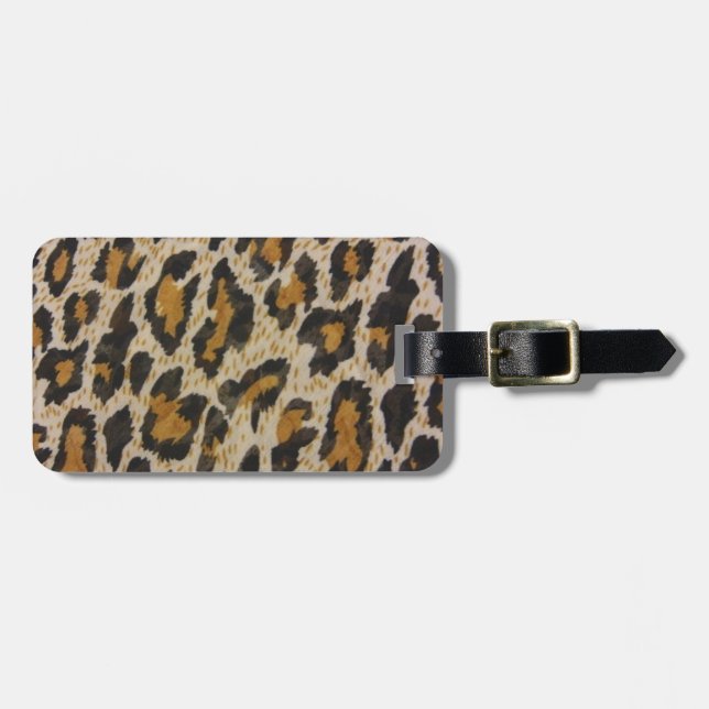 Pattern -- Leopard Luggage Tag (Front Horizontal)
