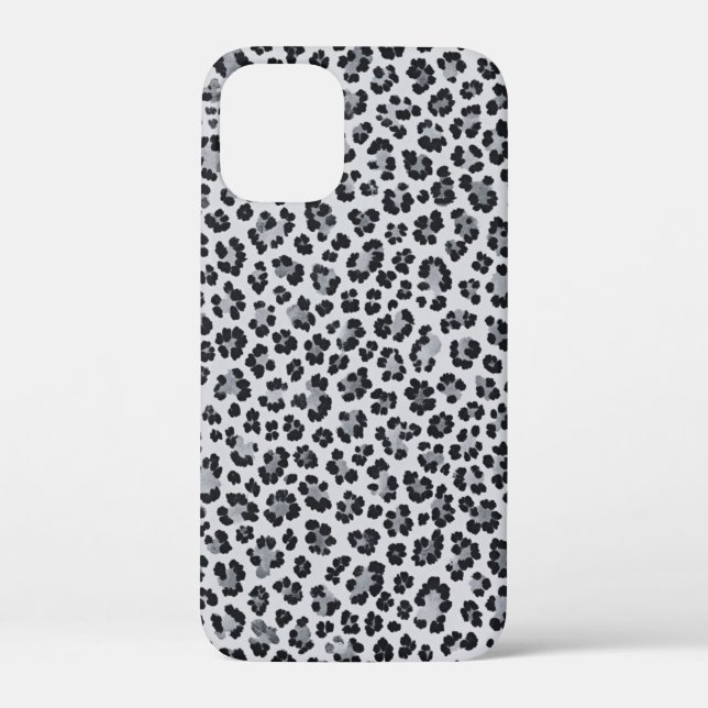 Pattern Leopard Print Gray Case-Mate iPhone Case (Back)