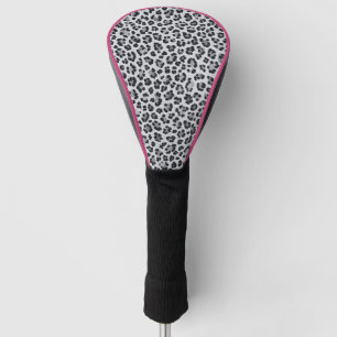 Pattern Leopard Print Gray Golf Head Cover