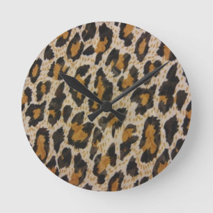 Pattern -- Leopard Round Clock