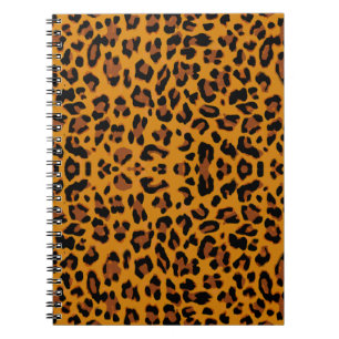 Pattern leopard skin background notebook