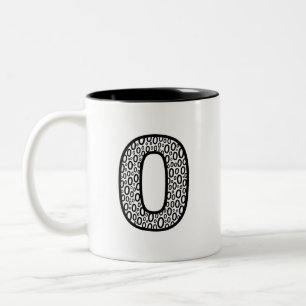 Pattern Letter O Ceramic Coffee Mug