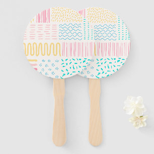 Pattern lines hand fan