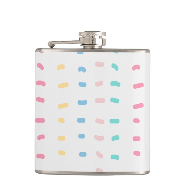 Pattern lines hip flask (Front)