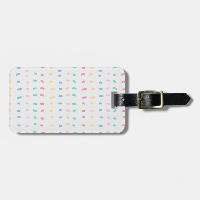Pattern lines luggage tag (Front Horizontal)