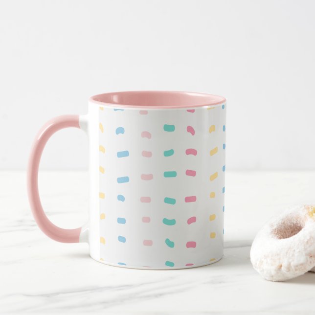Pattern lines mug (With Donut)