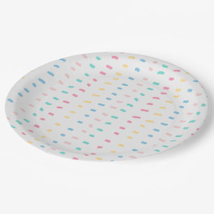 Pattern lines paper plate