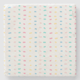 Pattern lines stone coaster