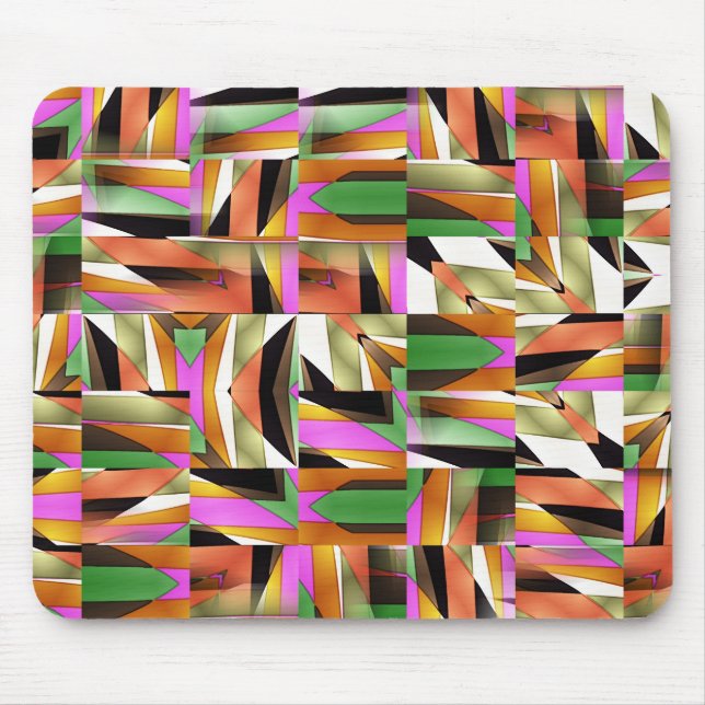 Pattern made of Abstract colour tiles Mouse Mat (Front)