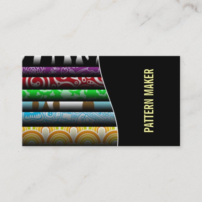 Pattern Maker Business cards (Front)