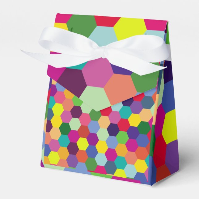 Pattern Modern Colourful- Fashion spring hipster Favour Box (Front Side)