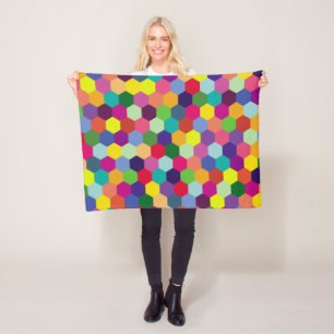 Pattern Modern Colourful- Fashion spring hipster Fleece Blanket