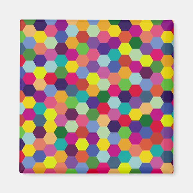 Pattern Modern Colourful- Fashion spring hipster Magnet (Front)