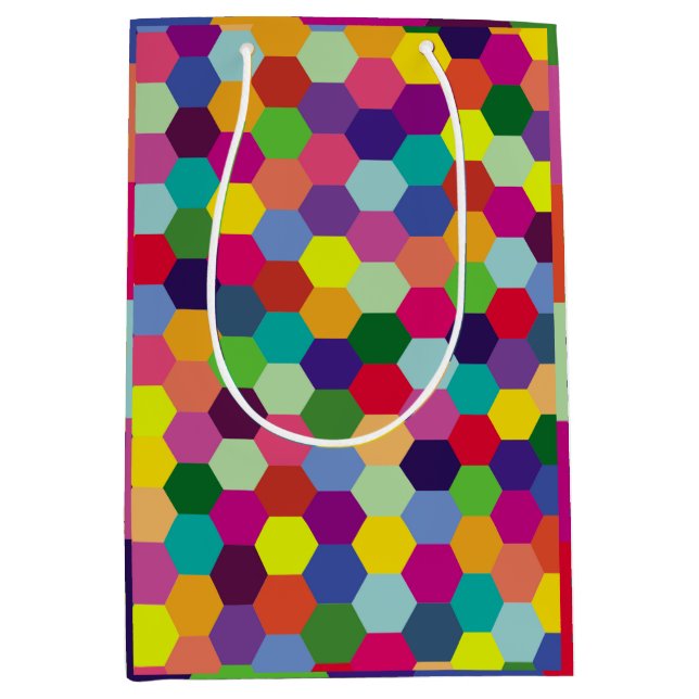 Pattern Modern Colourful- Fashion spring hipster Medium Gift Bag (Front)