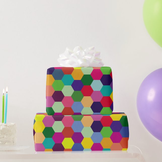 Pattern Modern Colourful- Fashion spring hipster   Wrapping Paper (Party Gifts)