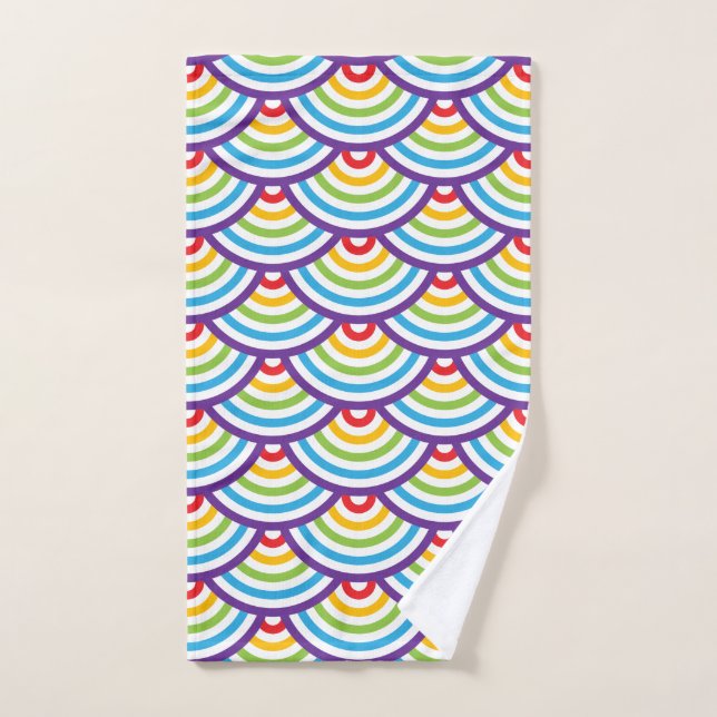 Pattern Modern Stylish Geometric Vintage      Hand Towel (Hand Towel)