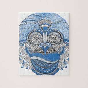 pattern monkey new year s eve jigsaw puzzle