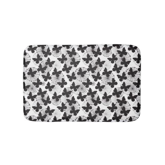pattern of a butterfly bath mat (Front)