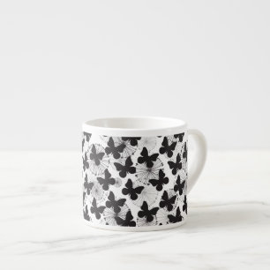 pattern of a butterfly espresso cup