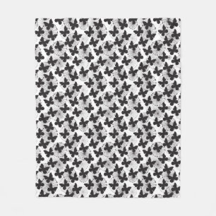 pattern of a butterfly fleece blanket