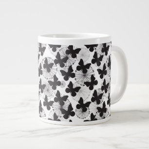 pattern of a butterfly large coffee mug