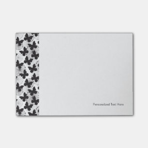 pattern of a butterfly post-it notes