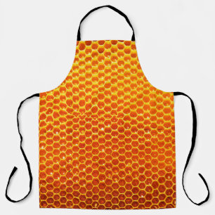 Pattern of a section of wax honeycomb from a bee h apron