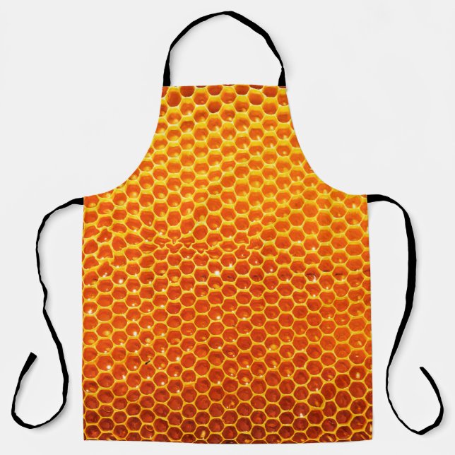 Pattern of a section of wax honeycomb from a bee h apron (Front)